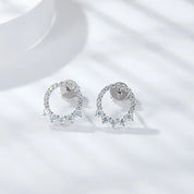 Prata 925 banhada ouro branco 18k.